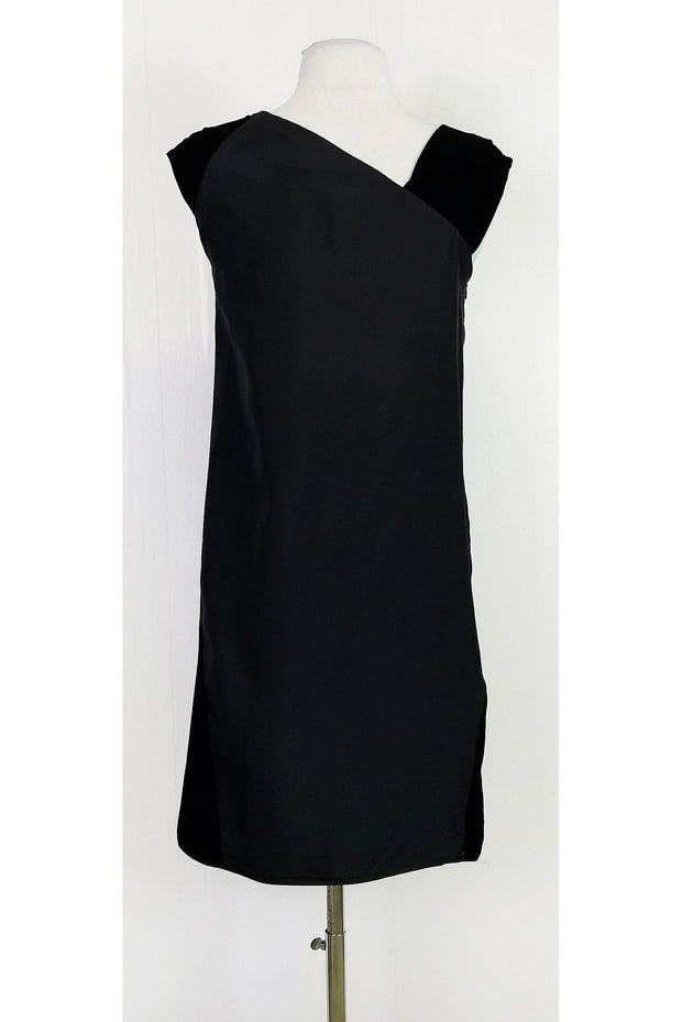 Current Boutique-Miu Miu - Black Silk & Velvet Dress Sz 4