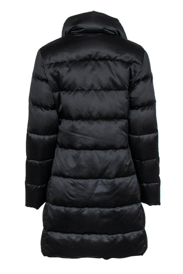 Current Boutique-Moncler - Vintage Black Longline Puffer Down Coat Sz S