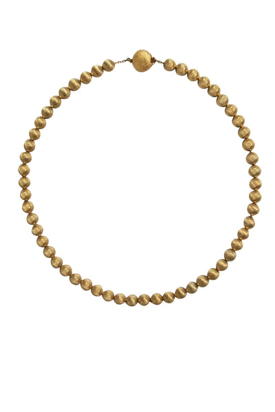 Current Boutique-Monet - Vintage Gold Beaded Bauble Necklace
