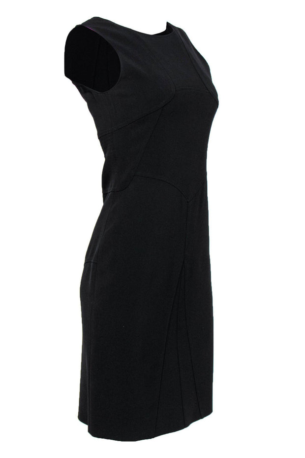 Current Boutique-Moschino - Black Fitted V-Back Dress Sz M