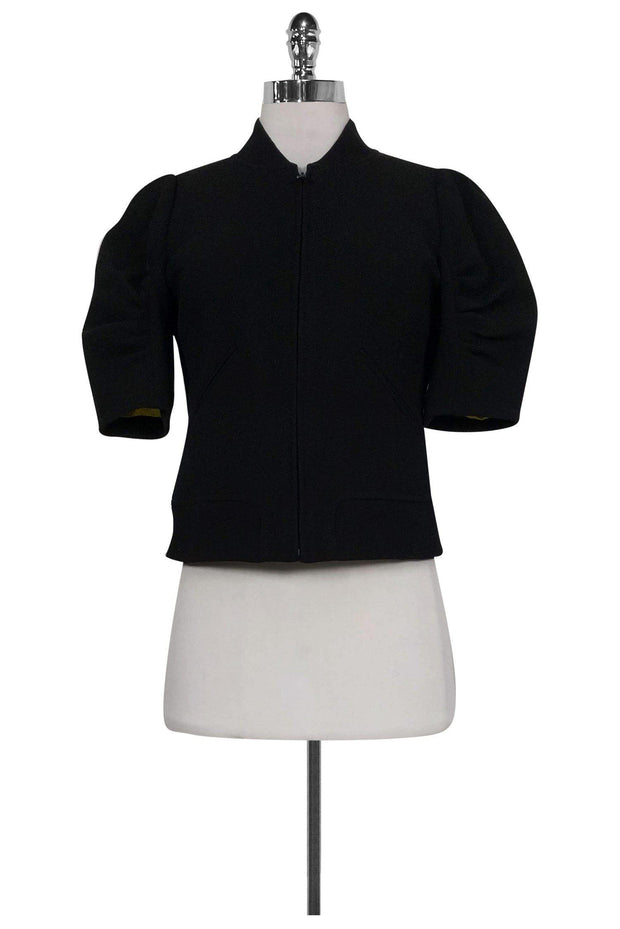 Current Boutique-Moschino - Black Short Sleeve Jacket Sz S