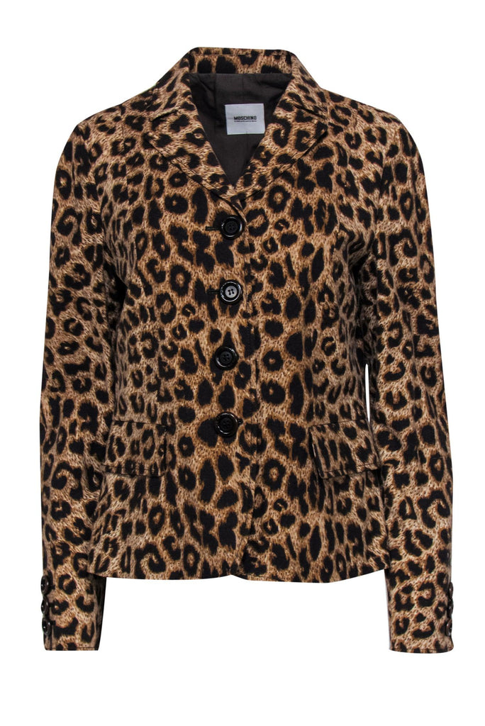 Moschino cheap and discount chic leopard print blazer