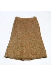 Current Boutique-Moschino Cheap & Chic - Gold Tweed Skirt Sz 4