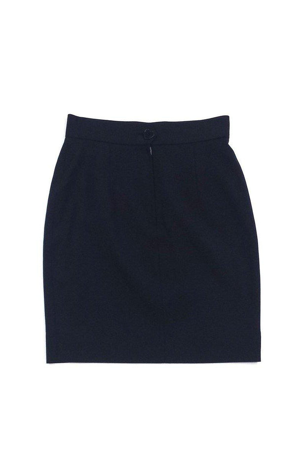 Current Boutique-Moschino Cheap & Chic - Navy Wool Skirt Sz 10
