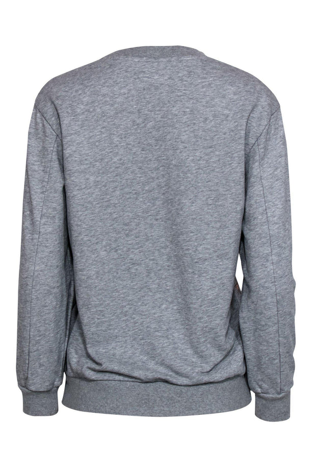 Current Boutique-Moschino - Grey “Rat-A-Porter” Graphic Sweatshirt Sz M