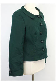 Current Boutique-Moschino - Hunter Green Jacket Sz 12