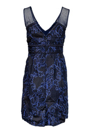 Current Boutique-Moulinette Soeurs - Blue & Black Lace Floral Dress Sz 8