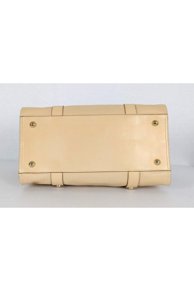 Current Boutique-Mulberry - Cream Leather Fold Over Satchel Bag