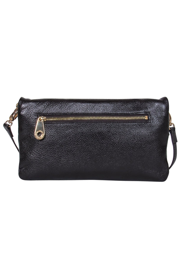 Mulberry Leather Small Continental French Purse, Deep Sea