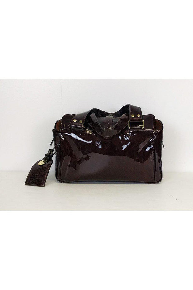 Current Boutique-Mulberry - Maroon Leather Satchel w/ Buckle