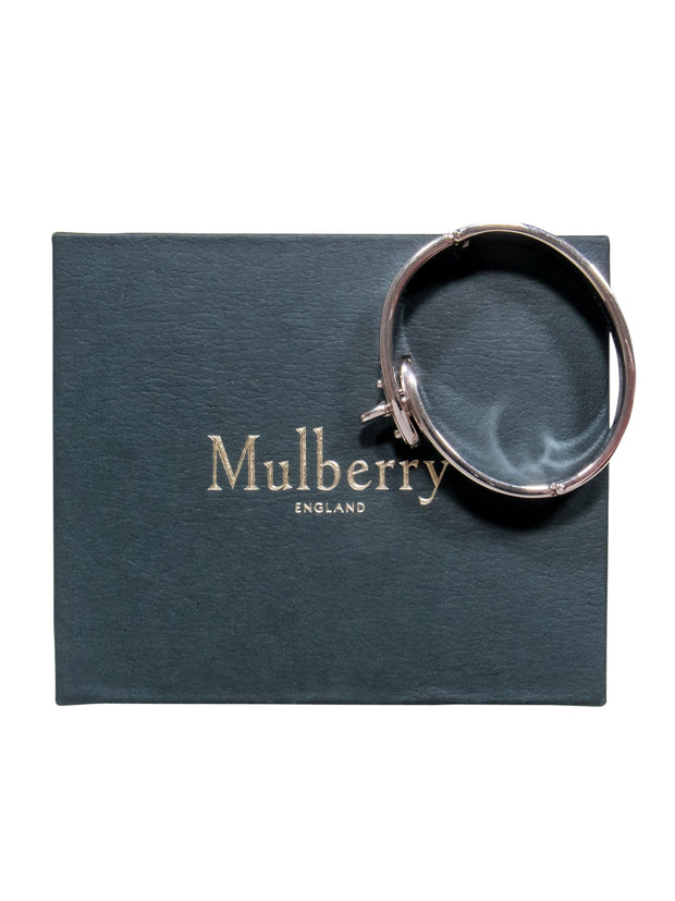 Current Boutique-Mulberry - Silver "Bayswater Metal Slim" Bracelet Sz S