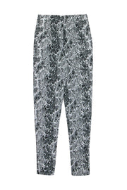Current Boutique-NBD - Black & White Textured High-Waist Snakeskin Patterned Pants Sz S