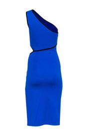 Current Boutique-NBD - Cobalt Blue One-Shoulder Sleeveless Midi Dress w/ Cutout Sz XS