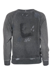 Current Boutique-NSF - Gray Distressed Crewneck Sweatshirt Sz P
