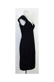 Current Boutique-Nanette Lepore - Black & Navy Brocade Dress Sz 2