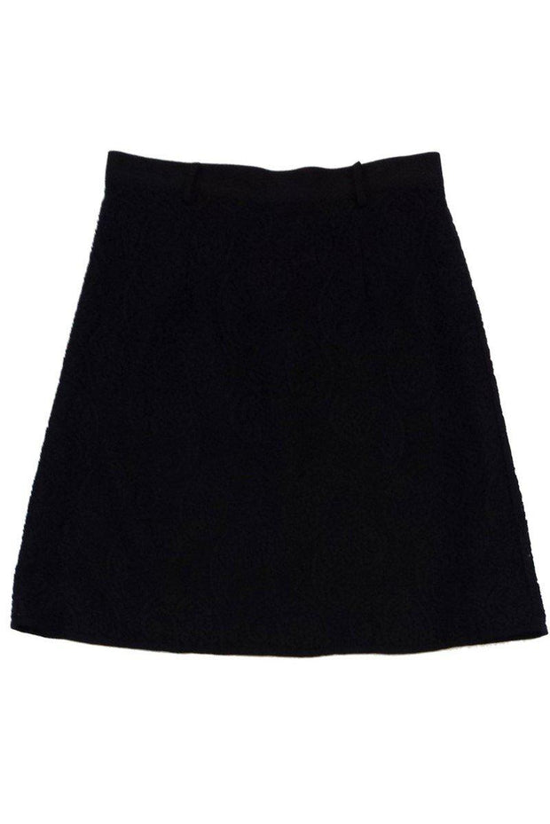 Current Boutique-Nanette Lepore - Black Paisley Print Skirt Sz 8