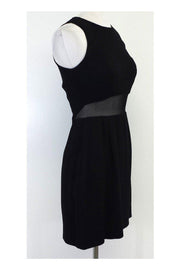 Current Boutique-Nanette Lepore - Black Sleeveless Mesh Waist Dress Sz 2