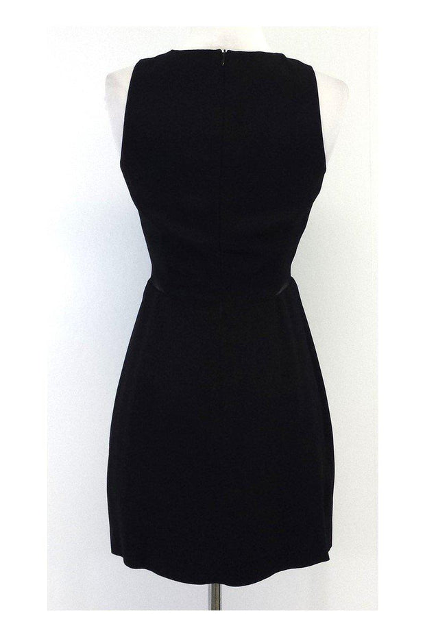 Current Boutique-Nanette Lepore - Black Sleeveless Mesh Waist Dress Sz 2