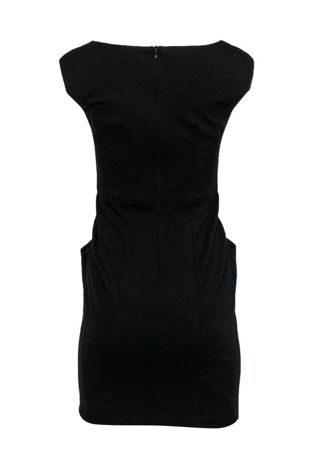 Current Boutique-Nanette Lepore - Black Sleeveless Sheath Dress w/ Knotted Neckline Sz 2