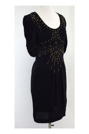Current Boutique-Nanette Lepore - Black Studded Starburst Dress Sz 2