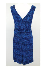 Current Boutique-Nanette Lepore - Blue Cowl Neck Sleeveless Dress Sz 8