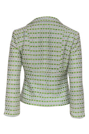 Current Boutique-Nanette Lepore - Blue & Green Textured Blazer Sz 4