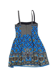 Current Boutique-Nanette Lepore - Blue Multicolor Print Dress Sz 0