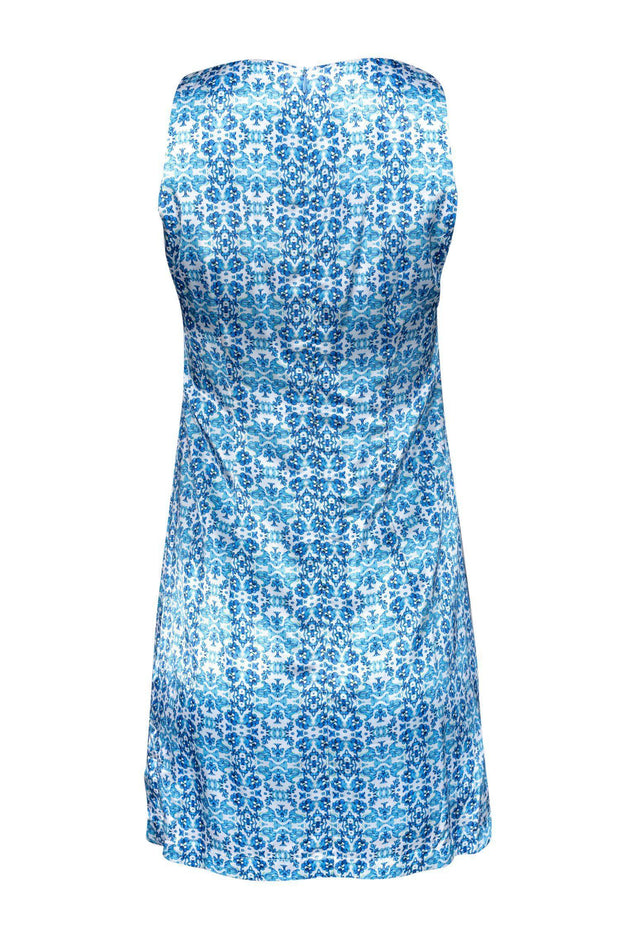 Current Boutique-Nanette Lepore - Blue & Pink Patterned Dress Sz 0