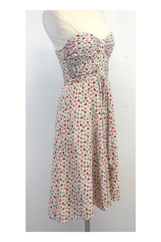 Current Boutique-Nanette Lepore - Cream Butterfly Print Dress Sz 2