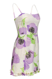 Current Boutique-Nanette Lepore - Cream Floral Print Fit & Flare Dress Sz 2