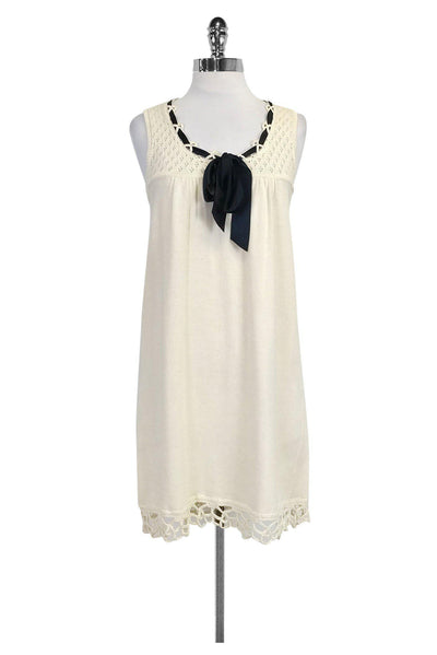 Current Boutique-Nanette Lepore - Cream Knit Dress Sz S