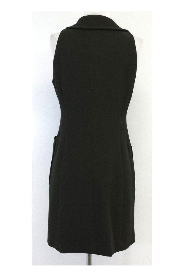 Current Boutique-Nanette Lepore - Green Double Breasted Sleeveless Dress Sz 6