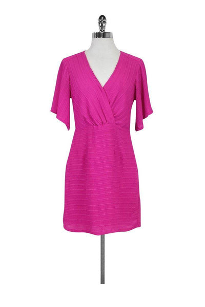 Current Boutique-Nanette Lepore - Hot Pink Textured Dress Sz 2