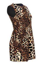 Current Boutique-Nanette Lepore - Leopard Printed Silk Fit & Flare Dress Sz 4