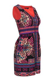 Current Boutique-Nanette Lepore - Multi-Print Zippered Mini Dress Sz 2