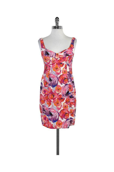 Current Boutique-Nanette Lepore - Multicolor Floral Print Sleeveless Dress Sz 2