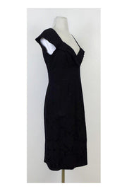 Current Boutique-Nanette Lepore - Navy & Black Floral Print Dress Sz 6