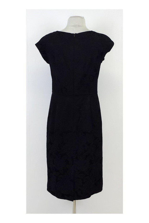 Current Boutique-Nanette Lepore - Navy & Black Floral Print Dress Sz 6