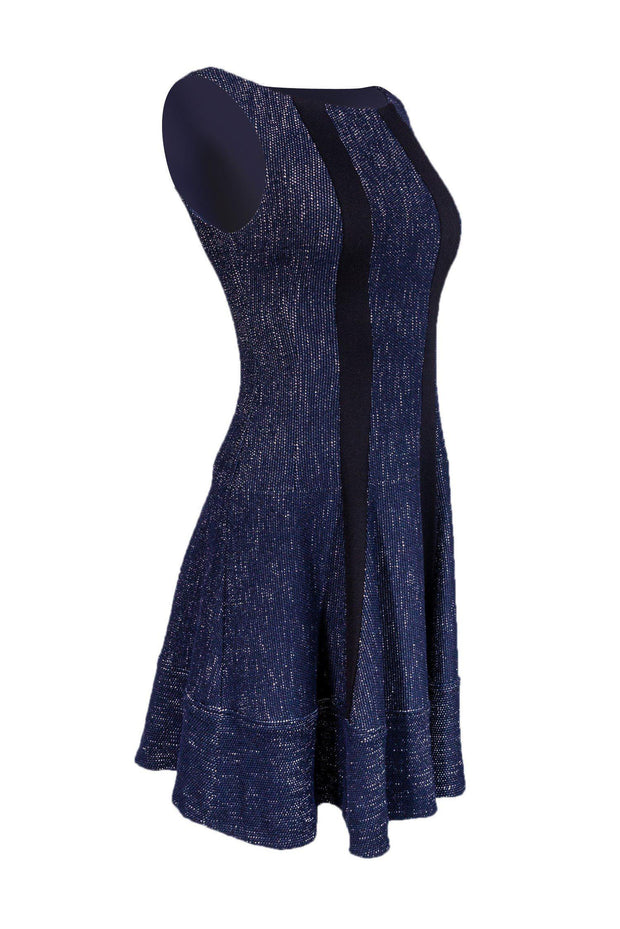 Current Boutique-Nanette Lepore - Navy & White Speckled Knit Dress Sz 6