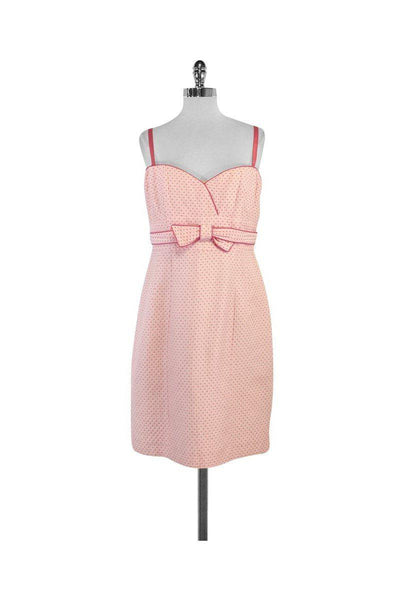 Current Boutique-Nanette Lepore - Pink Cotton Strapless Dress Sz 12