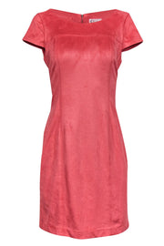 Current Boutique-Nanette Lepore - Pink Faux Suede Shift Dress Sz 6