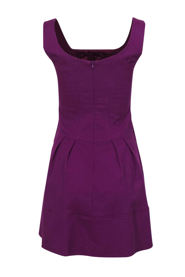 Current Boutique-Nanette Lepore - Purple Fitted Cocktail Dress w/ Faux Pockets Sz 0