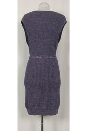 Current Boutique-Nanette Lepore - Purple Metallic Sweater Dress Sz M