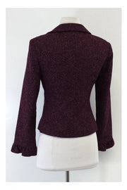 Current Boutique-Nanette Lepore - Purple Tweed Jacket Sz 2