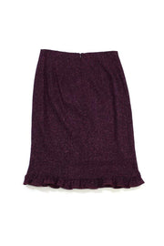Current Boutique-Nanette Lepore - Purple Tweed Skirt Sz 2