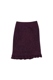 Current Boutique-Nanette Lepore - Purple Tweed Skirt Sz 2