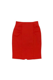 Current Boutique-Nanette Lepore - Red Gathered Skirt Sz 6
