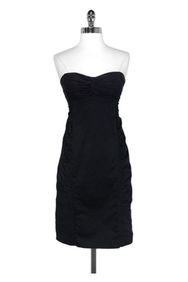 Current Boutique-Nanette Lepore - Siren Ruched Cotton Strapless Dress Sz 2