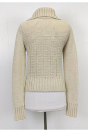 Current Boutique-Narciso Rodriguez - Cream Cable Knit Sweater Sz S