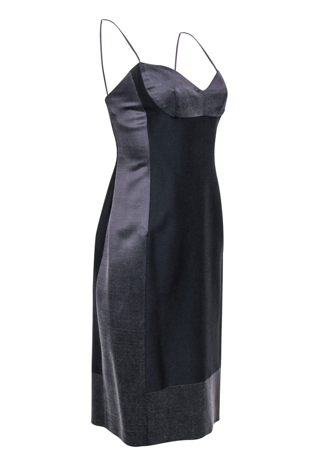 Current Boutique-Narciso Rodriguez - Dark Gray Mini Babydoll Dress Sz 6